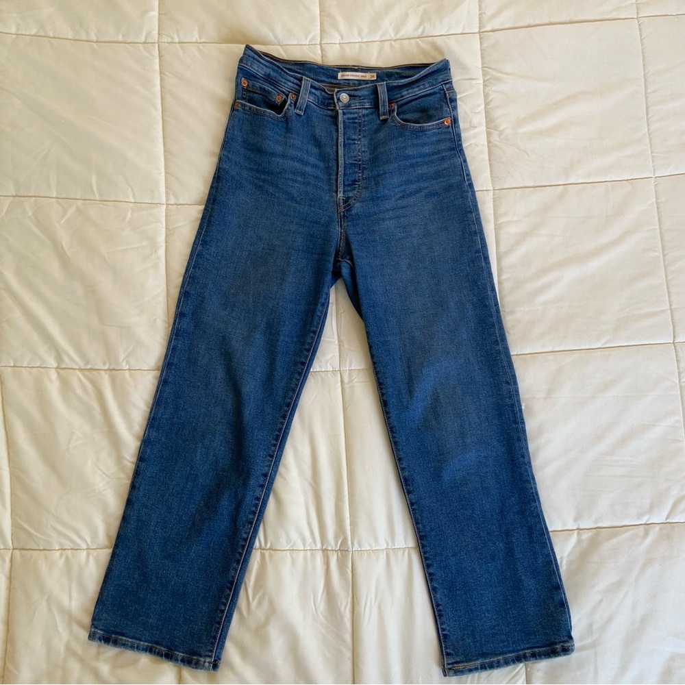 Levi’s Ribcage straight ankle jeans